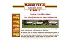 Desktop Screenshot of manorfuels.com